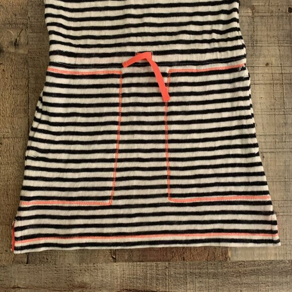 Crewcuts girls size 5 black and white striped with neon accents - Picture 4 of 6